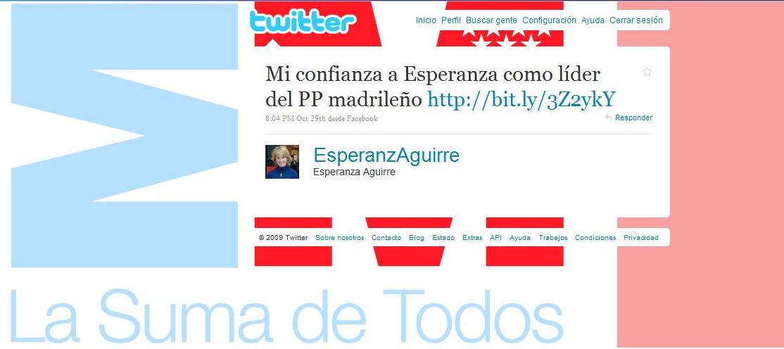 twitter Esperanza Aguirre